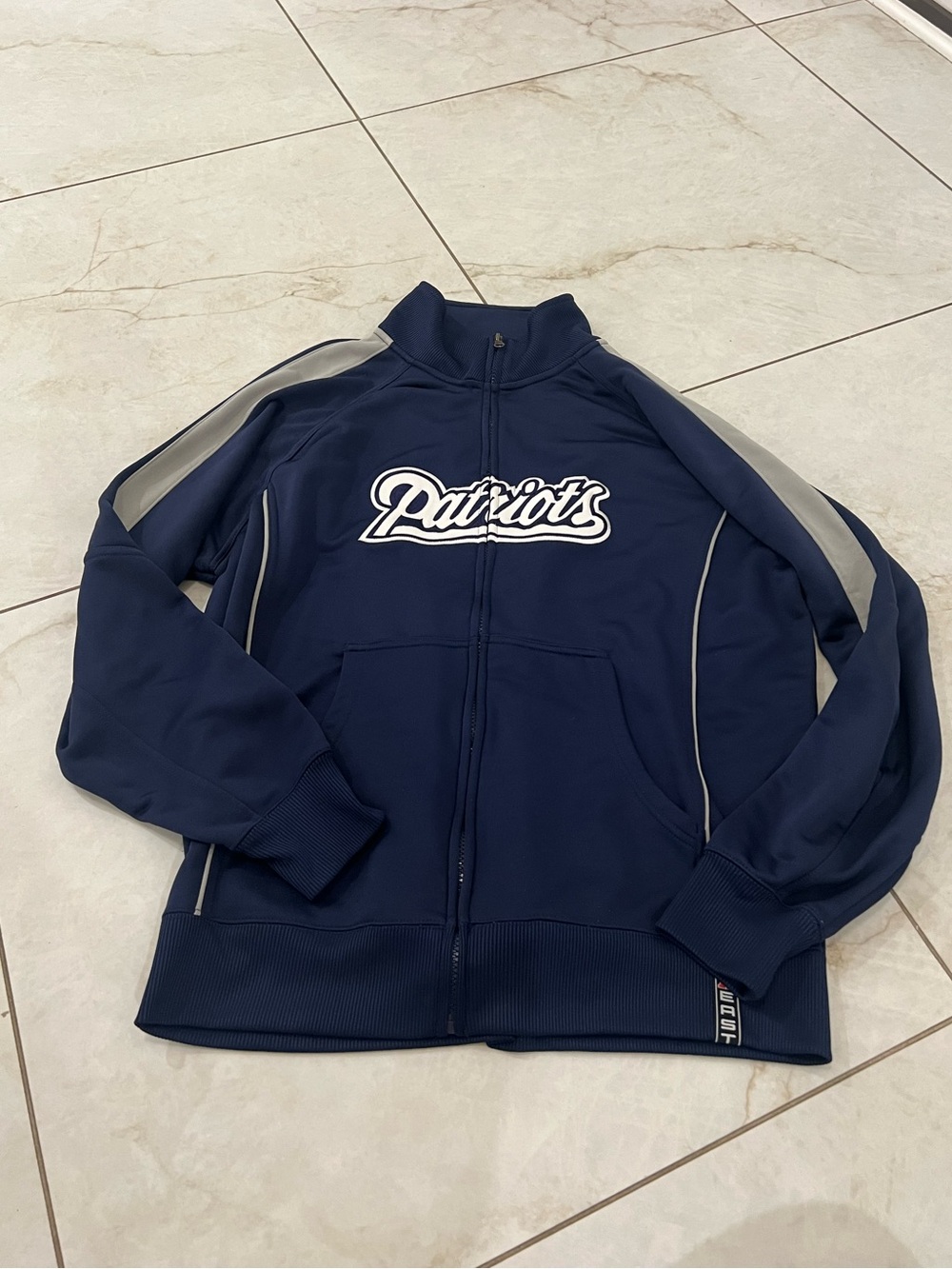 NFL Apparel New England Patriots Navy Blue Jacket Size Large